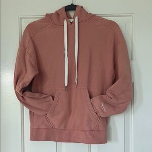 rag & bone Hoodie Womens XXS Dusty Rose Pink EUC 100% Organic Cotton Sweatshirt